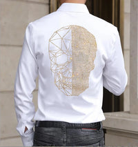 Chemise crane géométrique brillant