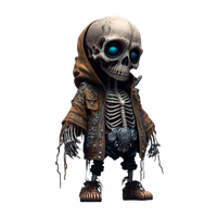 Figurine de Squelette en résine stylé