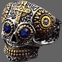 Bague tête de mort Mexicaine