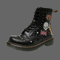 SOLDES - Boots Tête de mort noires - SOLDES - Noir / 39 -