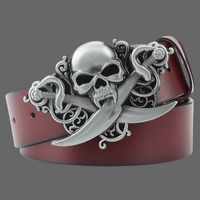 Ceinture Tête de mort homme Pirate