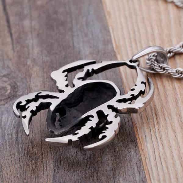 Pendentif araignée Tête de mort