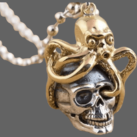 Pendentif crane pieuvre