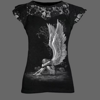 T-shirt dentelle ange