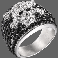 Bague tête de mort Johnny Hallyday