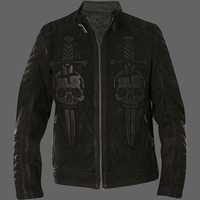 Blouson biker Punisher - Noir / M - blouson