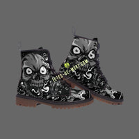 Boots en cuir Tête de mort Exclusives - Chaussures