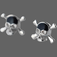 Boucles d’oreilles têtes de mort Argent - Boucle d oreille