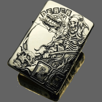 Briquet en laiton La Faucheusse - Briquet
