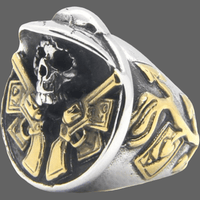 Bague large crane de Cow-boy