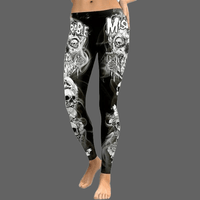 Leggings tête de mort Misérable pour femme - legging