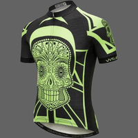 Maillot cyclisme tete de mort rasta - XL - Maillot velo