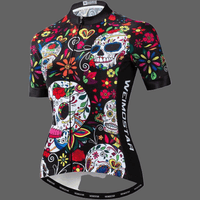 Maillot cycliste femme tete de mort - S - Maillot velo