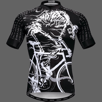 Maillot cycliste squelette à vélo - Noir / XL - Maillot velo