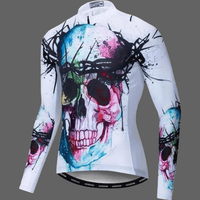 Maillot manche longue tete de mort - CF0085 / L - Maillot