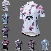 Maillot velo femme tete de mort - Maillot velo