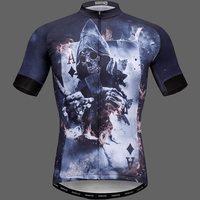 Maillot velo tete de mort la faucheuse homme - S - Maillot