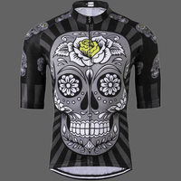 Maillot velo tête de mort mexicaine - XXL - Maillot velo