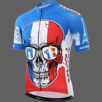 Maillot velo tête de mort France pour homme - France / XXL -