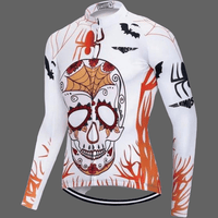 Maillots cycliste manche longues tete de mort - CD1729 / M -