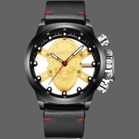 Montre tête de mort transparente pour homme - Montre