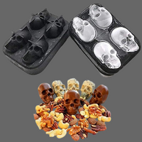 Moules en silicone pour des glaçons tete de mort - Moule