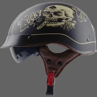 Casque au bol de moto tête de mort Lucky - lucky / 61-62 cm