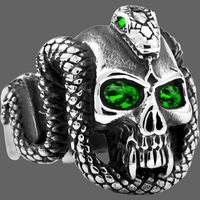 Bague Serpent à Tete de mort