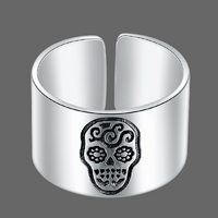 Bague argent crane mexicain