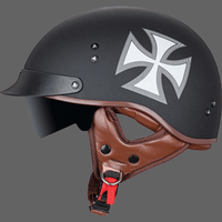 Casque ouvert croix de Malte - cross / 55-57 cm - Casque