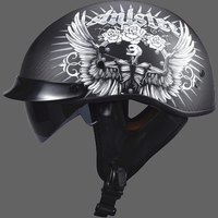 Casque en fibre de carbone crane aillé - Angle skull / 57-58