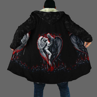 Manteau à capuche Ange et Démon