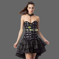 Robe bustier tête de mort + string assorti - robe