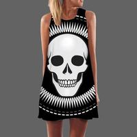 Robe tête de mort droite - M - robe