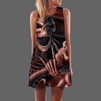 Robe Tête de mort guitariste droite - S - robe