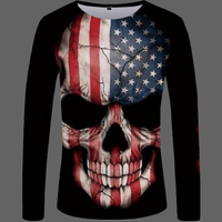 T-shirt crane USA manches longues Femme - S - T-shirt