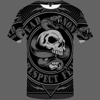 T-shirt Tête de mort serpent - S - T-shirt