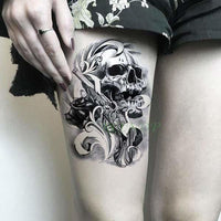 Tatoo temporaire tête de mort - Tatoo