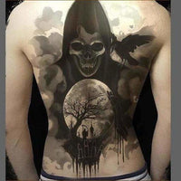 Tatoo temporaire tête de mort terre - Tatoo
