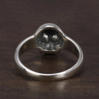 Bague argent crane discrète