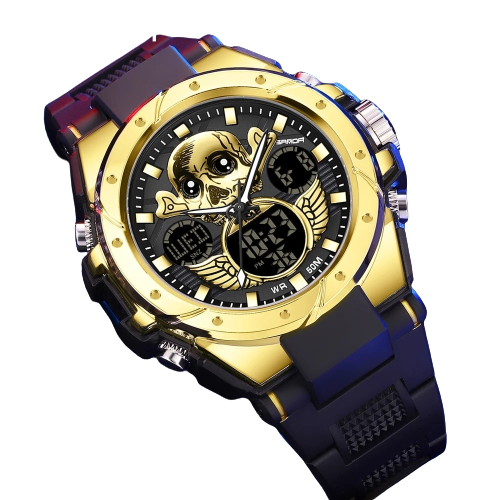 G Style Montre militaire tête de mort