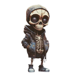 Figurine de Squelette en résine stylé