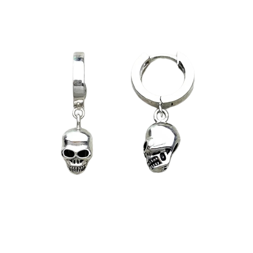 Boucles d'oreilles cranes en 3D