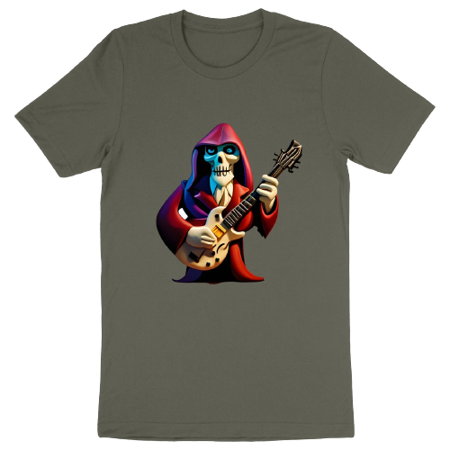 T-shirt guitare skull