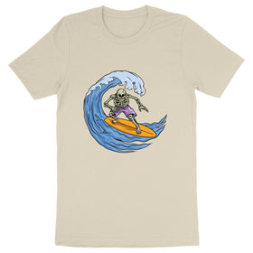 T-shirt Tete de mort Surfeur homme - face_naturel