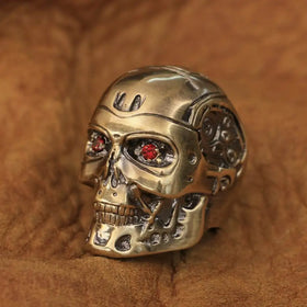 Bague Robot Œil Rouge Unique