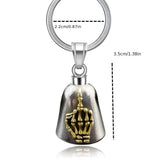 Clochette Crâne Doré Biker