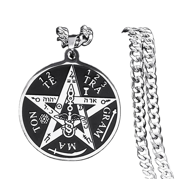 Collier Amulette Mystique en Acier