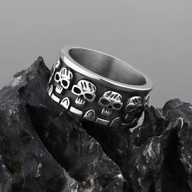 Bague Crânes Énigmatiques
