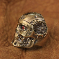 Bague Robot Œil Rouge Unique